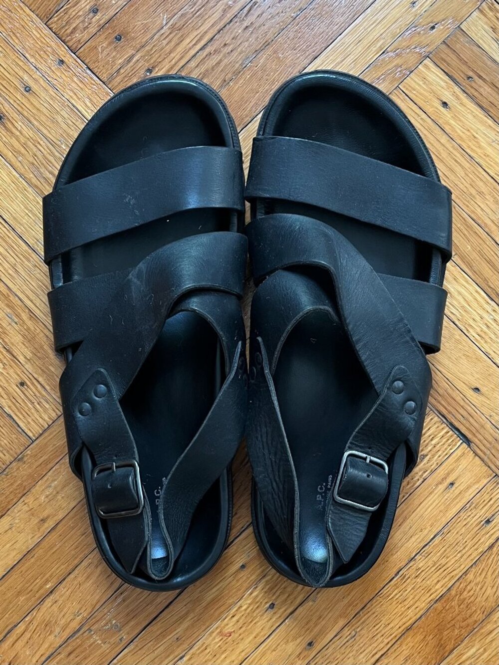 A.P.C. Emile Men’s Leather Sandals